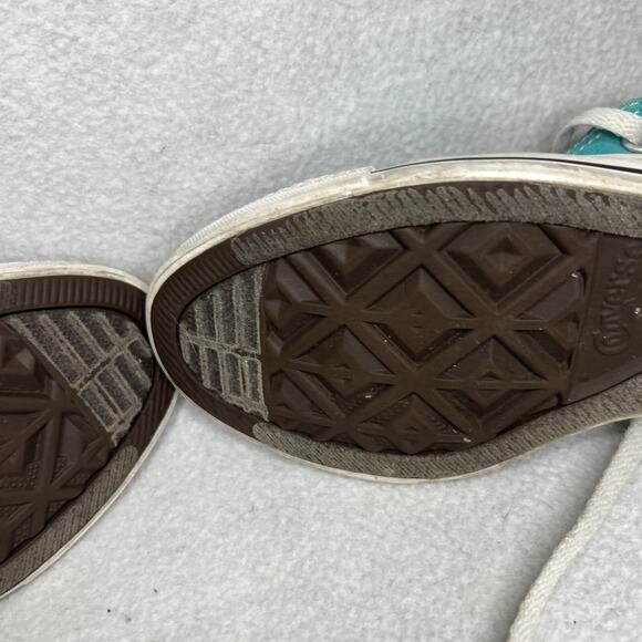 Converse Chuck Taylor All Star Low Canvas Sneakers Teal Blue Mens 4 Women’s 6 - Picture 7 of 10